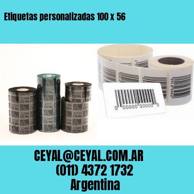 Etiquetas personalizadas 100 x 56
