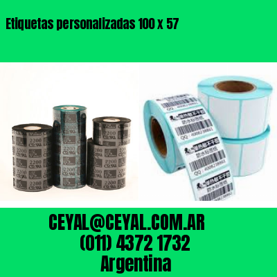 Etiquetas personalizadas 100 x 57