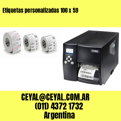 Etiquetas personalizadas 100 x 59