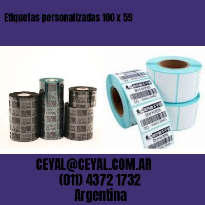 Etiquetas personalizadas 100 x 59