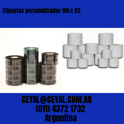 Etiquetas personalizadas 100 x 62
