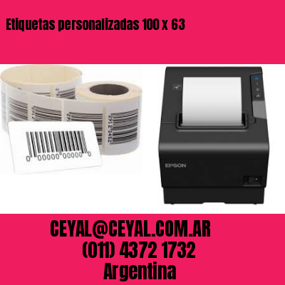 Etiquetas personalizadas 100 x 63