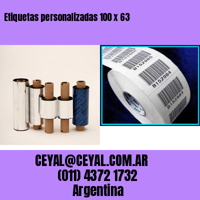 Etiquetas personalizadas 100 x 63