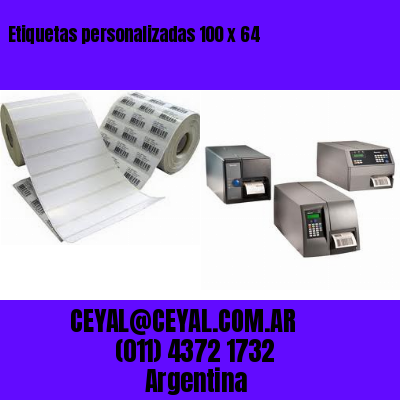 Etiquetas personalizadas 100 x 64