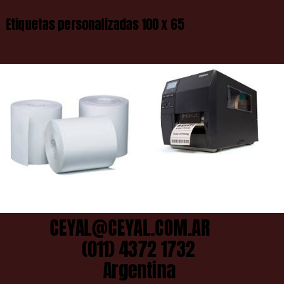 Etiquetas personalizadas 100 x 65