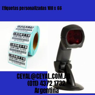 Etiquetas personalizadas 100 x 66