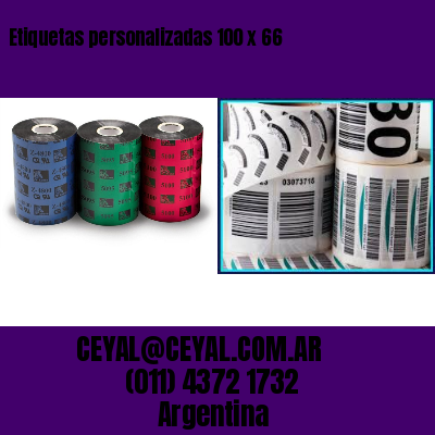 Etiquetas personalizadas 100 x 66