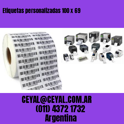 Etiquetas personalizadas 100 x 69