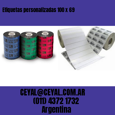 Etiquetas personalizadas 100 x 69