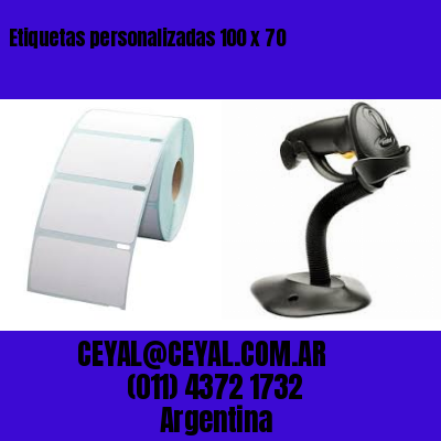 Etiquetas personalizadas 100 x 70