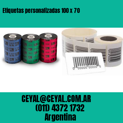 Etiquetas personalizadas 100 x 70