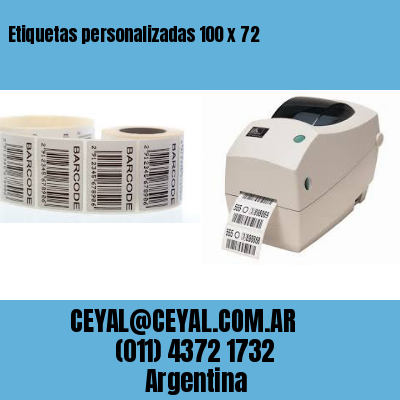 Etiquetas personalizadas 100 x 72