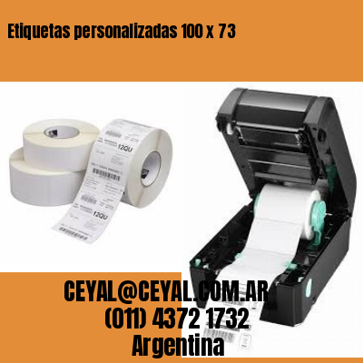Etiquetas personalizadas 100 x 73
