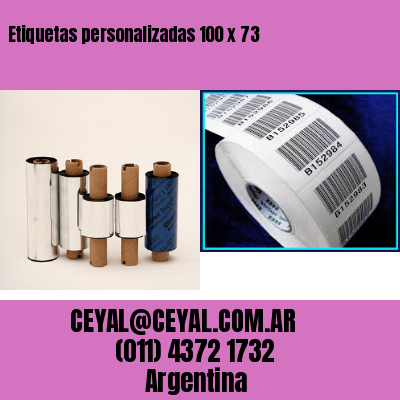 Etiquetas personalizadas 100 x 73