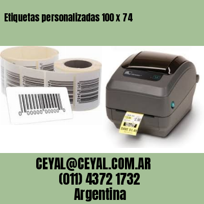 Etiquetas personalizadas 100 x 74