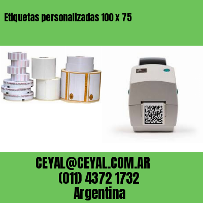 Etiquetas personalizadas 100 x 75