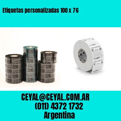 Etiquetas personalizadas 100 x 76