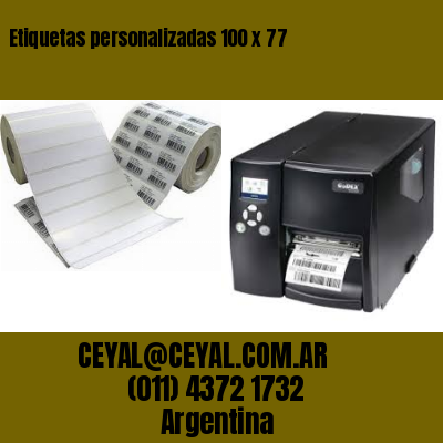 Etiquetas personalizadas 100 x 77
