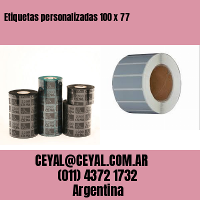 Etiquetas personalizadas 100 x 77