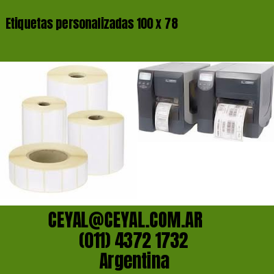 Etiquetas personalizadas 100 x 78
