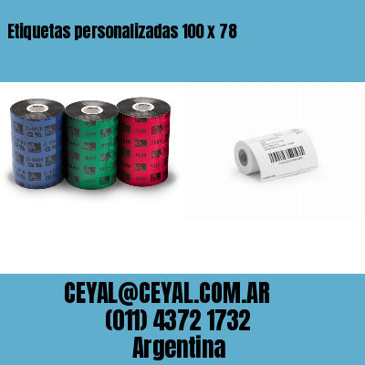 Etiquetas personalizadas 100 x 78