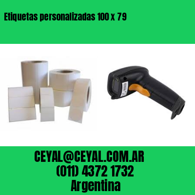 Etiquetas personalizadas 100 x 79