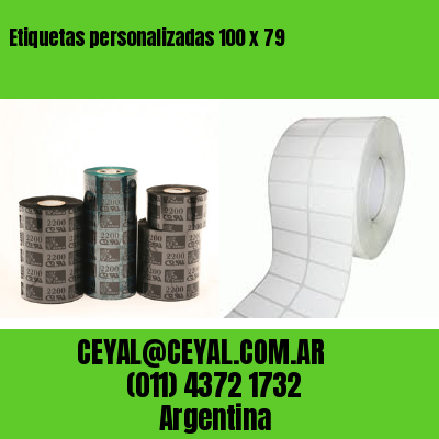Etiquetas personalizadas 100 x 79