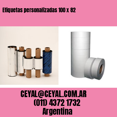 Etiquetas personalizadas 100 x 82