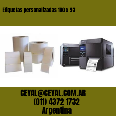 Etiquetas personalizadas 100 x 93