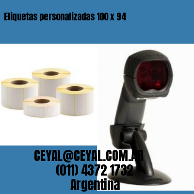Etiquetas personalizadas 100 x 94
