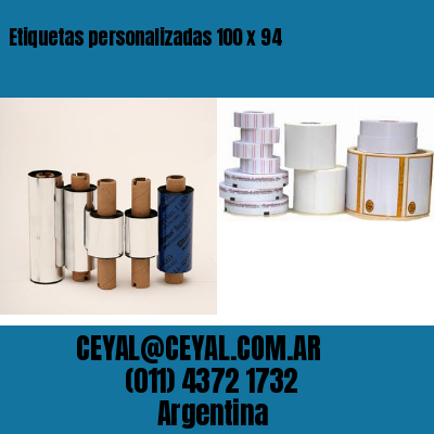 Etiquetas personalizadas 100 x 94