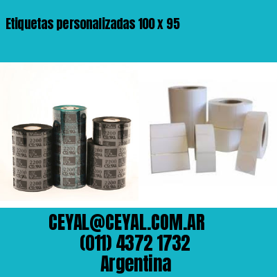 Etiquetas personalizadas 100 x 95
