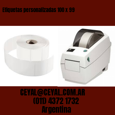 Etiquetas personalizadas 100 x 99