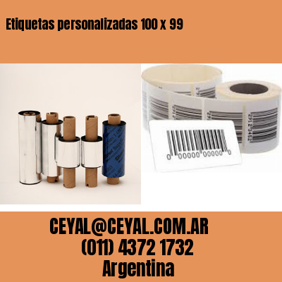 Etiquetas personalizadas 100 x 99