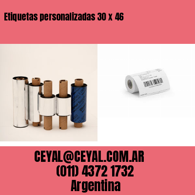 Etiquetas personalizadas 30 x 46