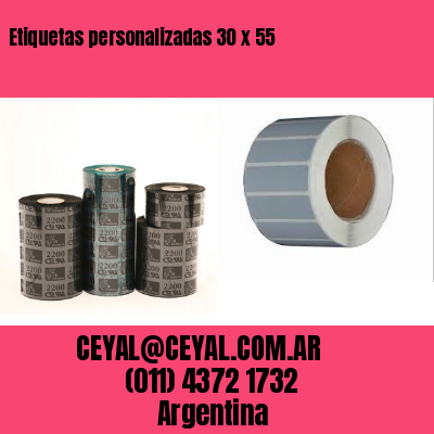 Etiquetas personalizadas 30 x 55