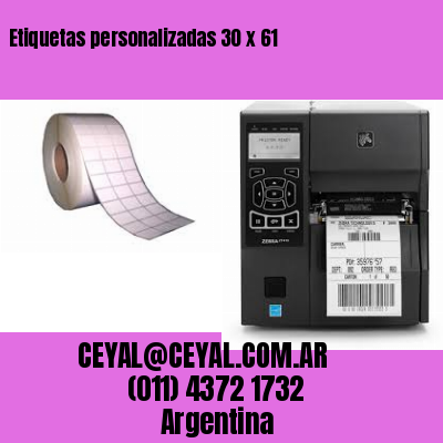 Etiquetas personalizadas 30 x 61