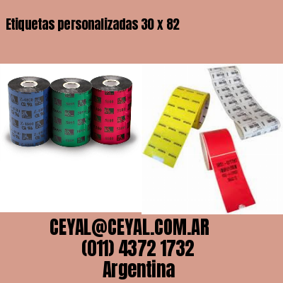 Etiquetas personalizadas 30 x 82