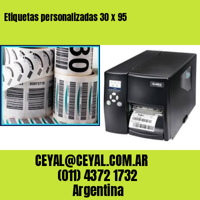 Etiquetas personalizadas 30 x 95