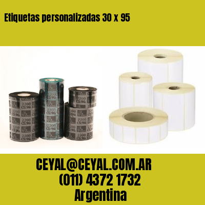 Etiquetas personalizadas 30 x 95