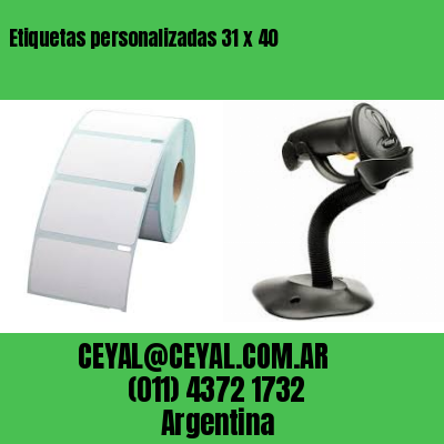 Etiquetas personalizadas 31 x 40