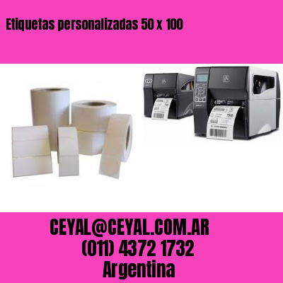 Etiquetas personalizadas 50 x 100