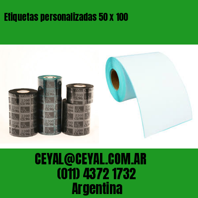 Etiquetas personalizadas 50 x 100