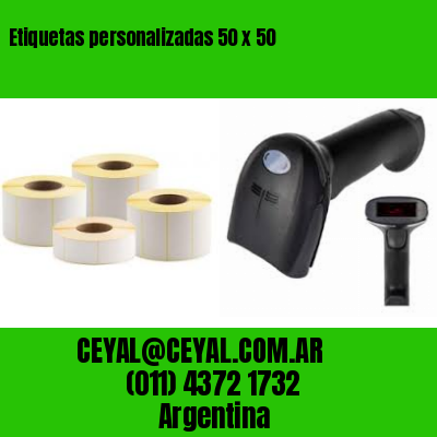 Etiquetas personalizadas 50 x 50