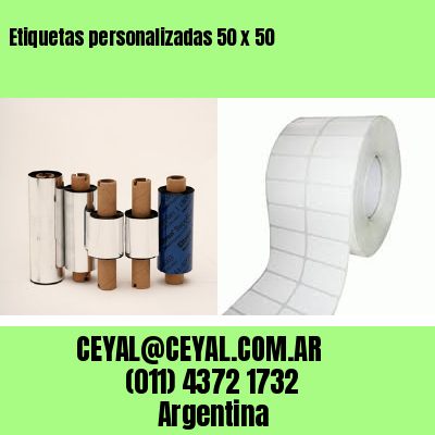 Etiquetas personalizadas 50 x 50