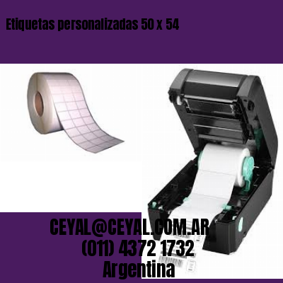 Etiquetas personalizadas 50 x 54