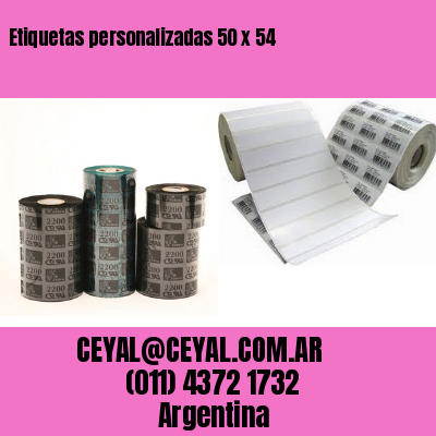 Etiquetas personalizadas 50 x 54