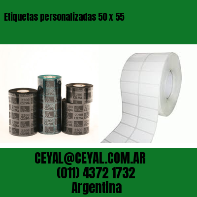 Etiquetas personalizadas 50 x 55