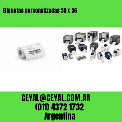 Etiquetas personalizadas 50 x 56