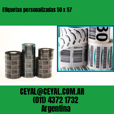 Etiquetas personalizadas 50 x 57